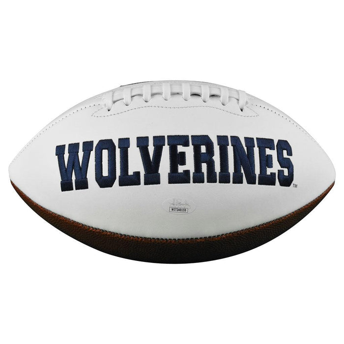 Nico Collins Signed Michigan Wolverines Official NFL Team Logo Football (JSA) - RSA