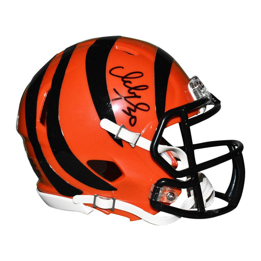 Ickey Woods Signed Cincinnati Bengals Speed Mini Replica Football Helmet (JSA) - RSA