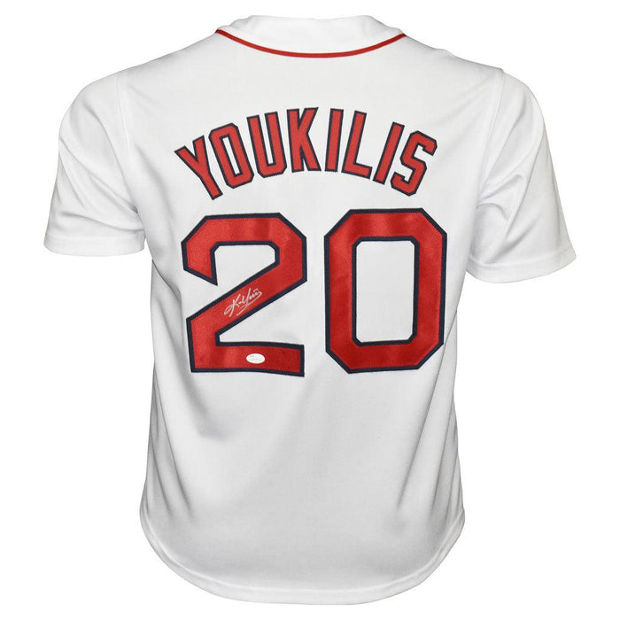 Kevin Youkilis Signed Boston White Baseball Jersey (JSA)