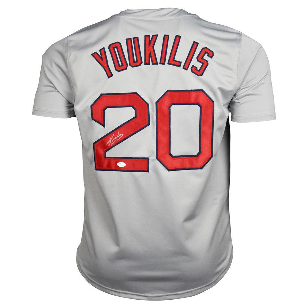 Kevin Youkilis Signed Boston Grey Baseball Jersey (JSA) - RSA