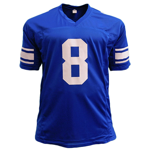 Steve Young Autographed College Style Football Jersey Blue (JSA) - RSA