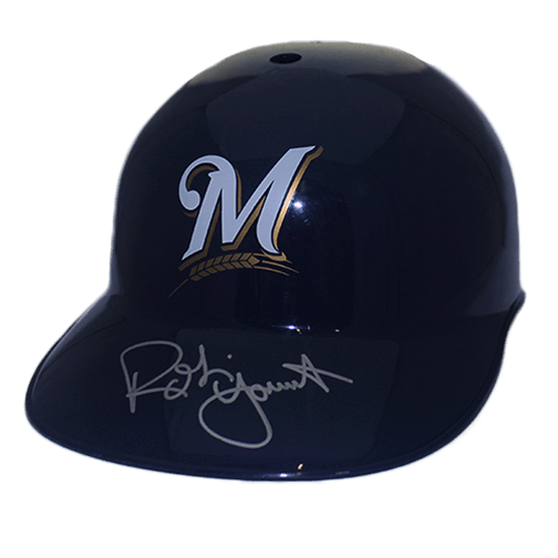 Robin Yount Autographed Milwaukee Brewers Souvenir Full Size Baseball Helmet (JSA) - RSA