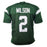 Zach Wilson Signed New York Green Football Jersey (JSA) - RSA