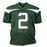 Zach Wilson Signed New York Green Football Jersey (JSA) - RSA